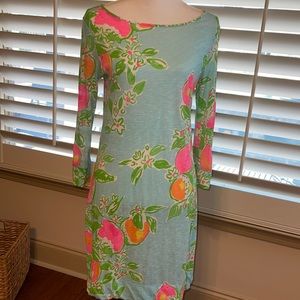 Lilly Pulitzer dress Pink Lemonade Pool Blue